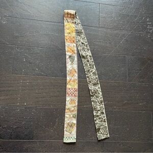 Louis Vuitton Jeu De Louis BB silk Bandeau twilly brown